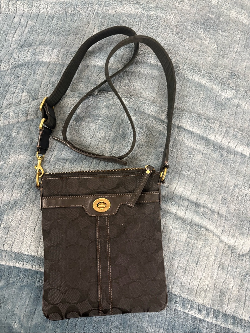 Coach Signature Black Crossbody Bag